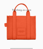 Orange Leather Tote Bag by Marc Jacobs - Image 2