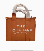 Leather Tote Bag in Brown Rust By Marc Jacobs