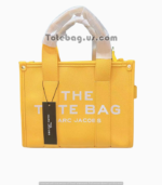 Leather Tote Bag by Marc Jacobs in Mango