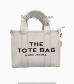 Leather Tote Bag in Cream Colour by Marc Jacobs