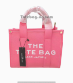 Leather Tote Bag in Rosy Pink By Marc Jacobs