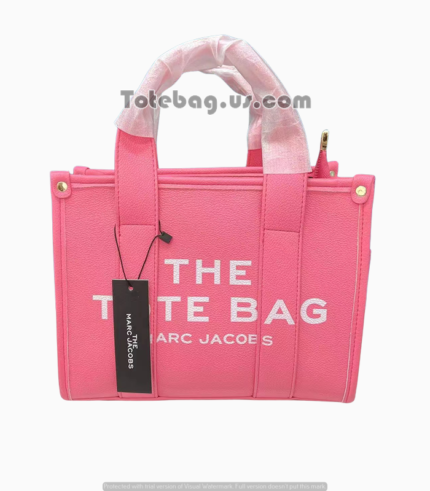 Leather Tote Bag in Rosy Pink By Marc Jacobs