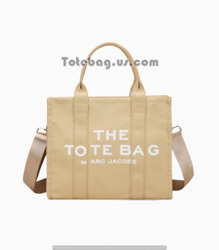 Sorrell Brown Canvas Tote Bag by Marc Jacobs