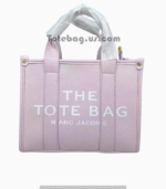 Leather Tote Bag in Wisteria Purple By Marc Jacobs