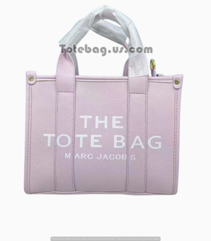 Leather Tote Bag in Wisteria Purple By Marc Jacobs