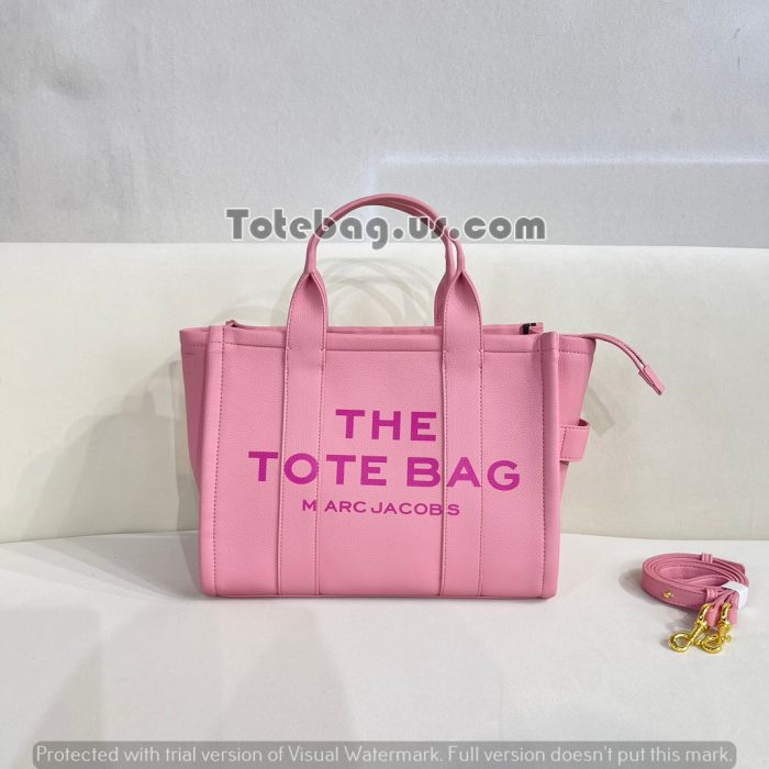 Leather Tote Bag by Marc Jacobs in Faded Pink