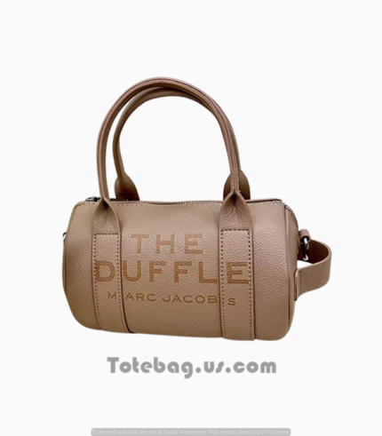 Leather Duffle Tote Bag in Rosy Brown By Marc Jacobs