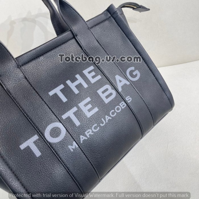 Black leather-the-tote-bag