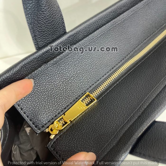 Black leather-the-tote-bag