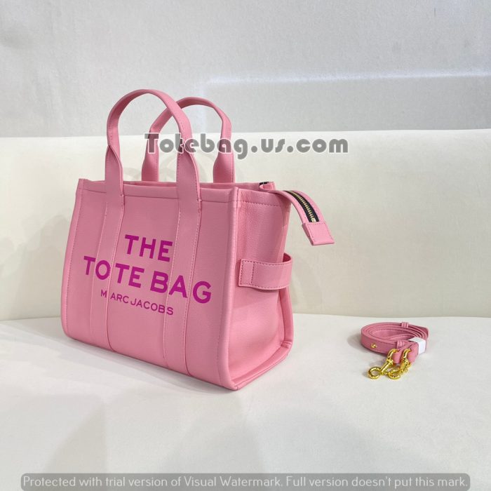 Faded Pink-leather-the-tote-bag