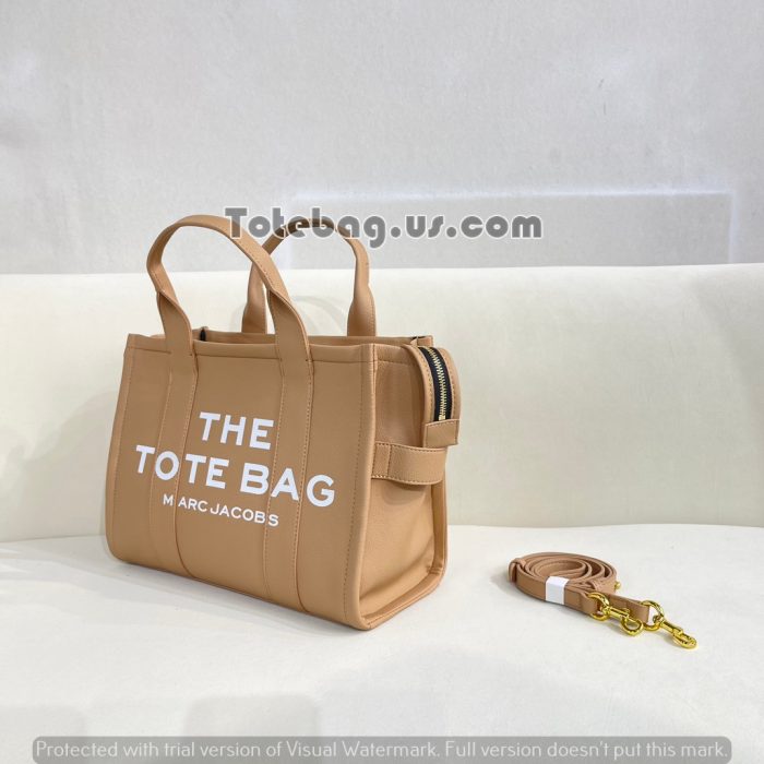 Pale Brown leather-the-tote-bag