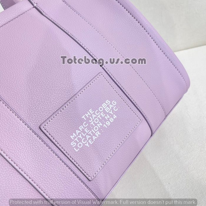 Pastel Purple leather-the-tote-bag