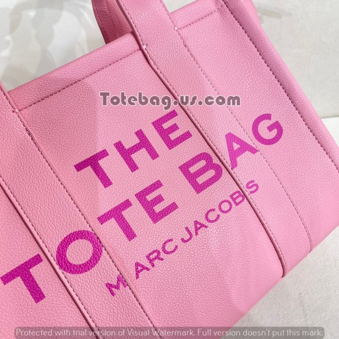 Faded Pink-leather-the-tote-bag