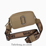 Brown Grey Silver Logo The Snapshot Bag By Marc Jacobs